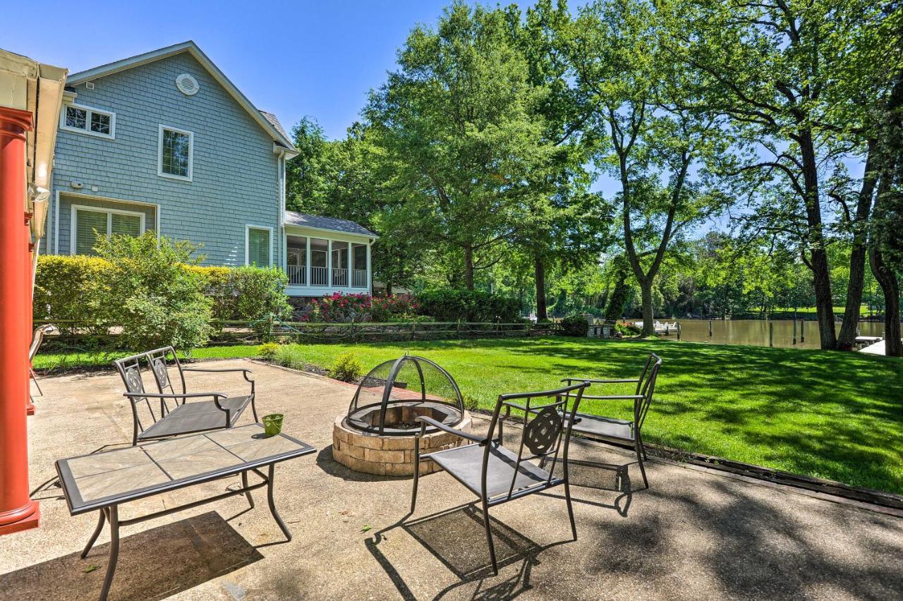 Waterfront Annapolis Home Fire Pit And Fishing Pier 外观 照片