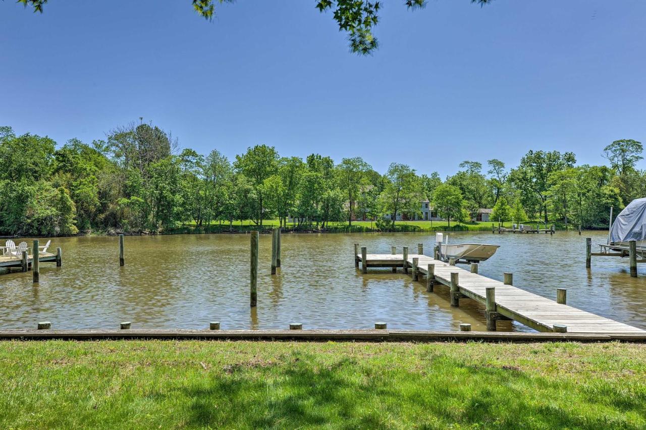 Waterfront Annapolis Home Fire Pit And Fishing Pier 外观 照片